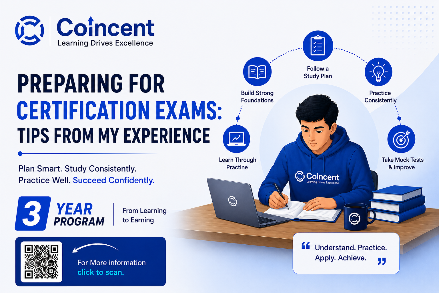 Preparing for Certification Exams: Tips from My Experience with the Coincent 3-Year Program